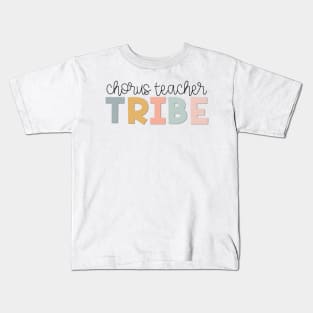 Chorus Teacher Tribe Muted Pastels Kids T-Shirt